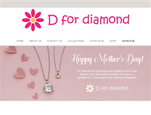 Tablet Screenshot of d-for-diamond.com